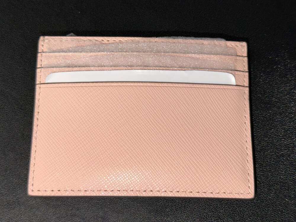 kate spade Blush Pink Saffiano Leather Card Holder - Picture 4 of 10